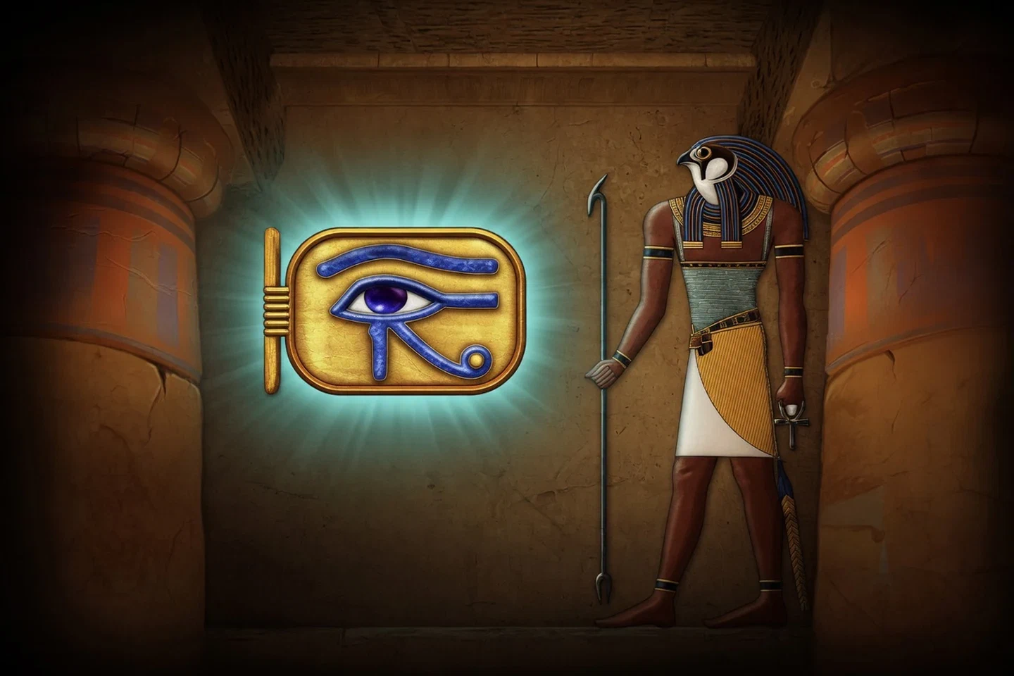 Eye of Horus game artwork with golden Egyptian symbols